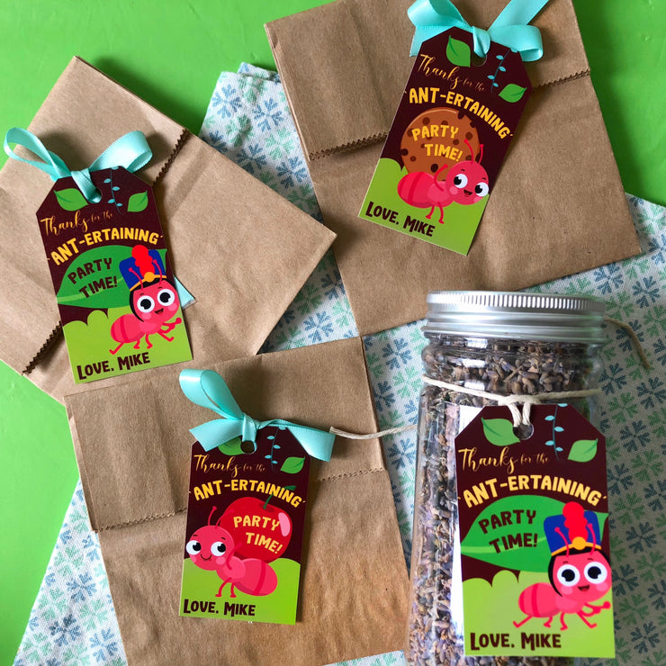 Ants go Marching Party Favor Tags