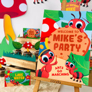 Ants go Marching Party Welcome Sign