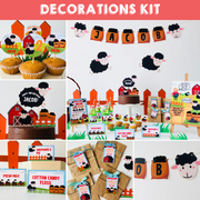 Baa Baa Black Sheep Party Decorations Kit
