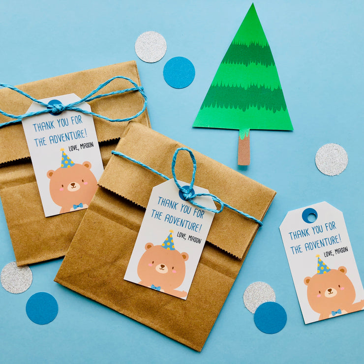 Baby Bear Party Favor Tags