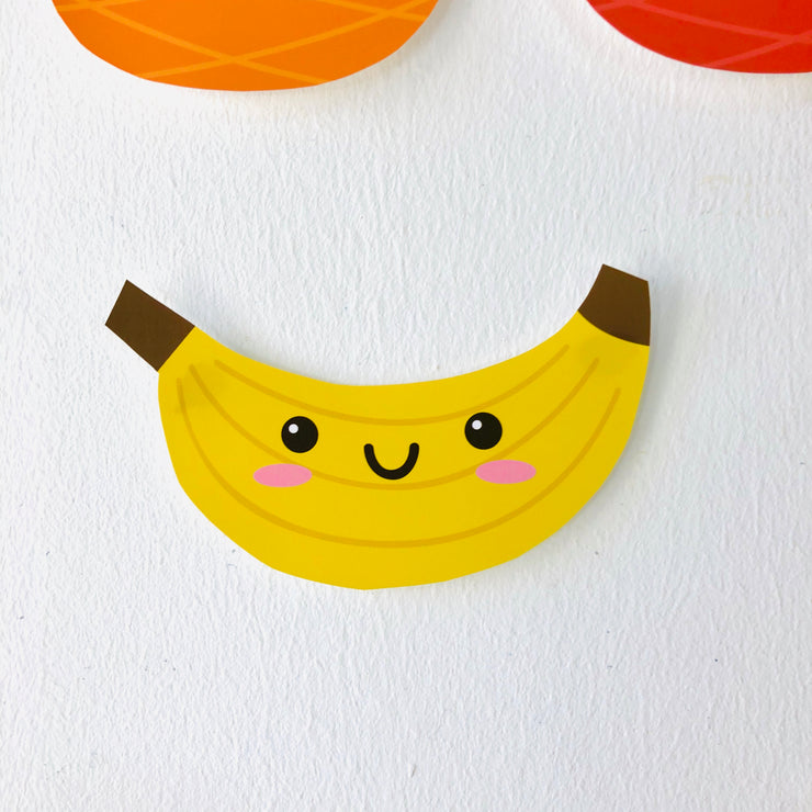 Tutti Frutti Banana Cut-Out Printable
