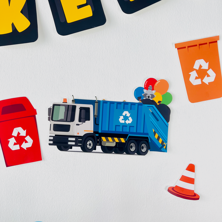 Blue Garbage Truck Cut Outs