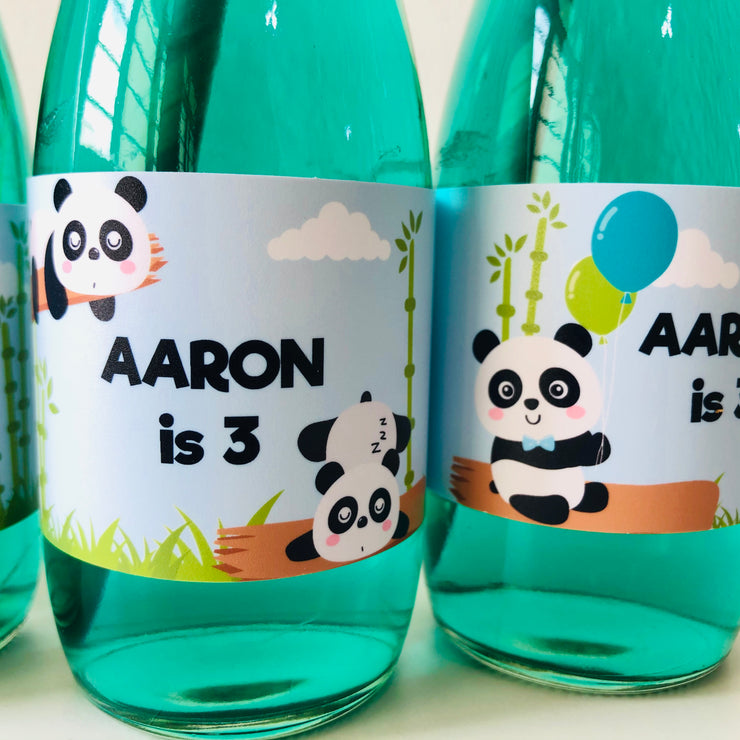 Boy Panda Drinks Labels