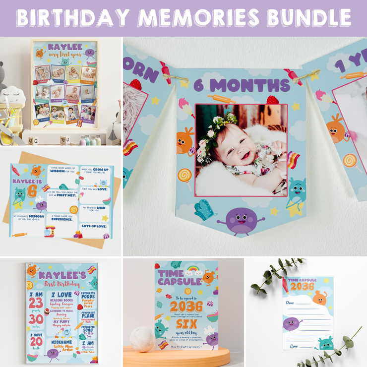 Bumble Nums Birthday Memories Bundle Set