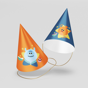 Bumble Nums Birthday Party Hats