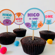 Bumble Nums Cupcake Toppers