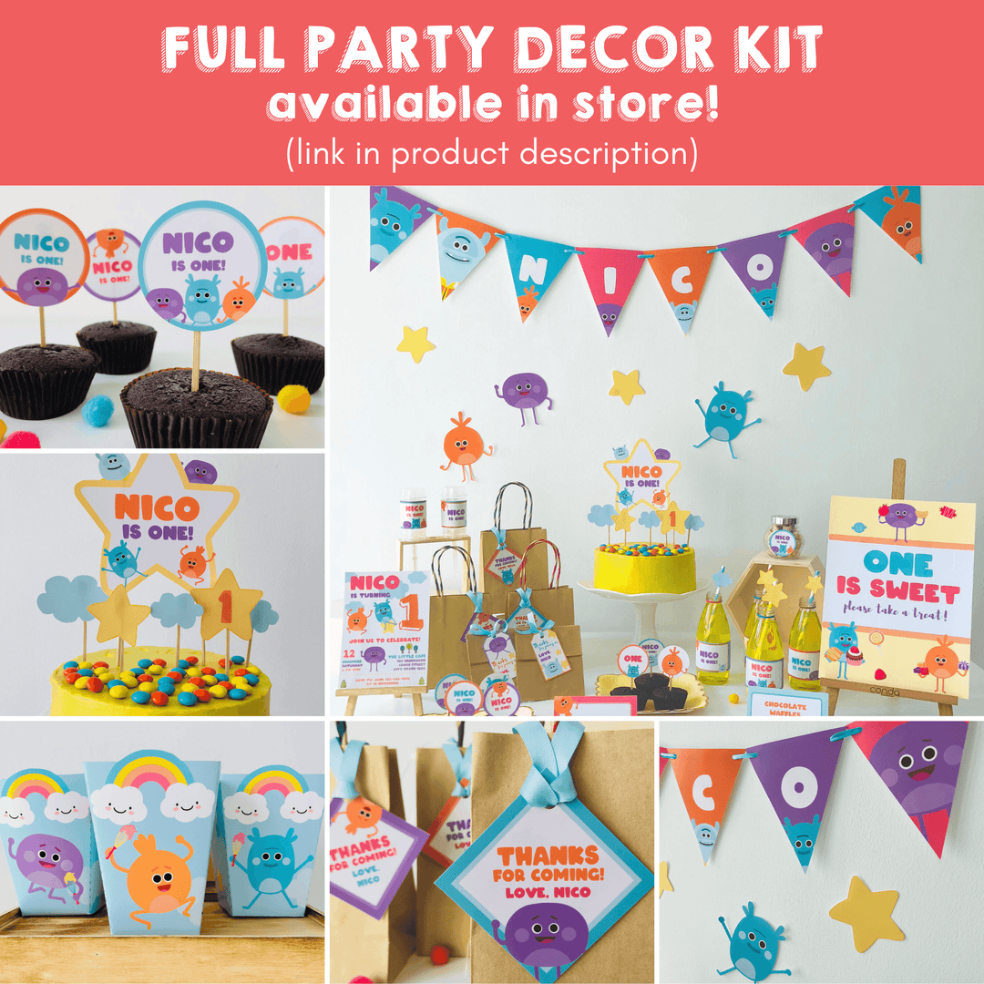 Bumble Nums Full Party Decor Kit