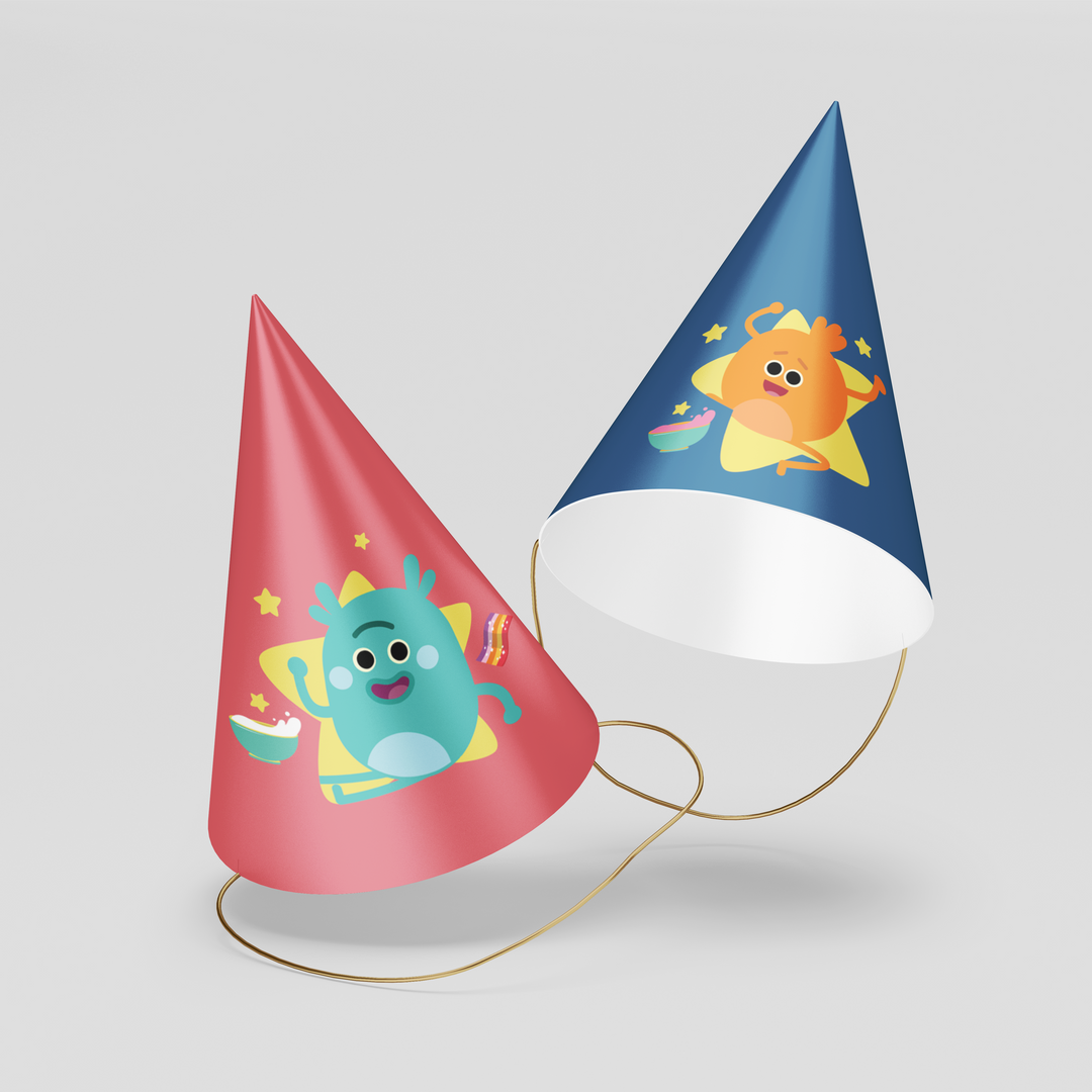 Bumble Nums Party Hats