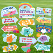 Bumble Nums Party Signs Pack