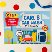Car Wash Party Invitation