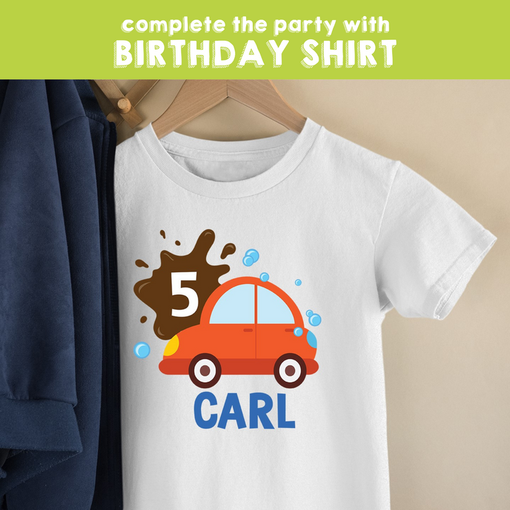 Car Wash Party Birthday Shirt