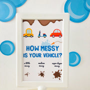 Car Wash Party How Messy is your Vehicle Sign