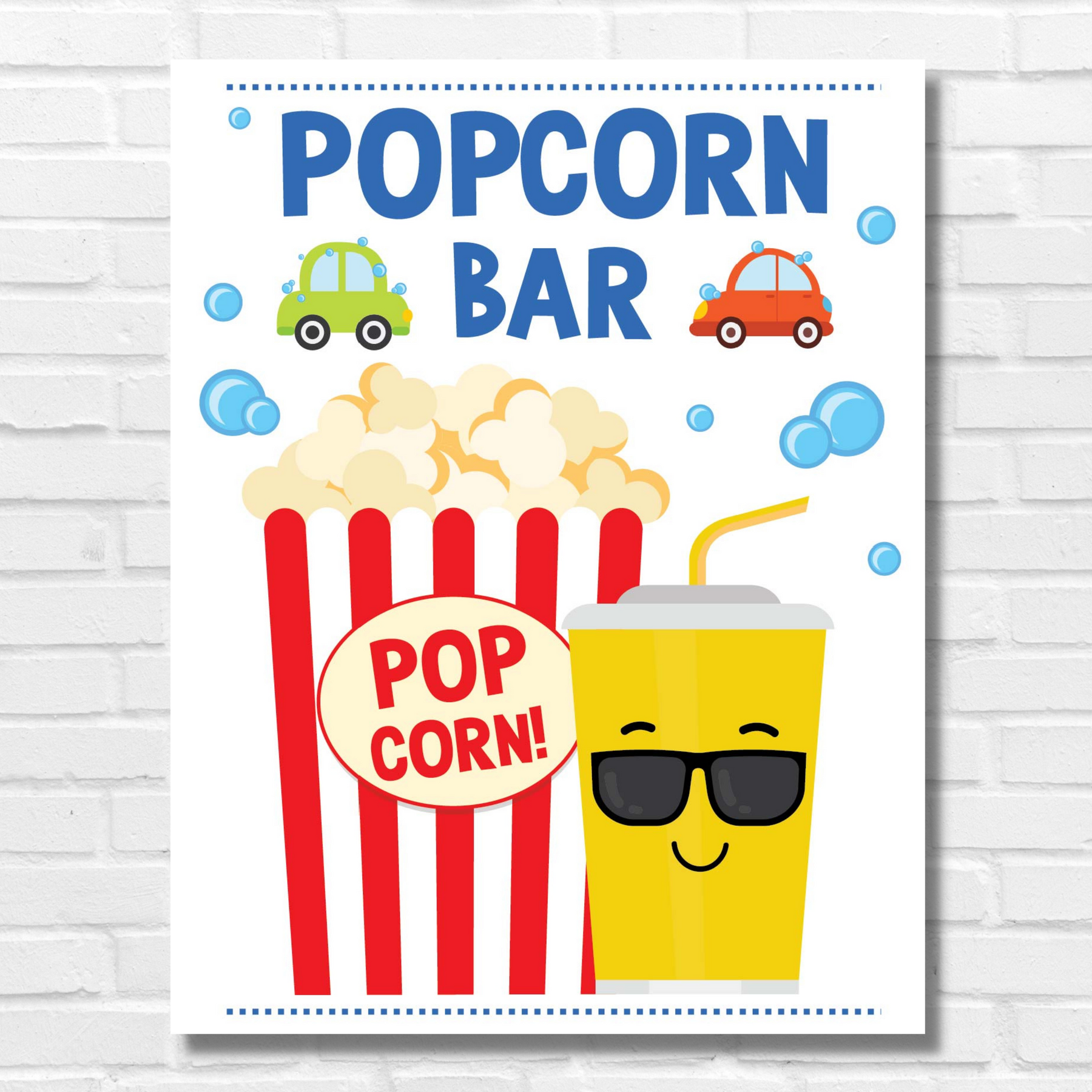 Printable Popcorn Sign