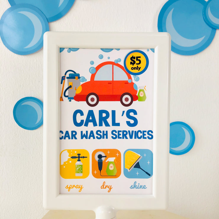 Car Wash Services Sign