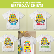 Cocomelon Wheels on the Bus Birthday Shirts