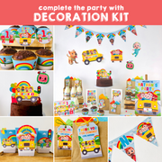 Cocomelon Wheels on the Bus Decoration Kit