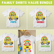 Cocomelon Wheels on the Bus Family Shirts Bundle