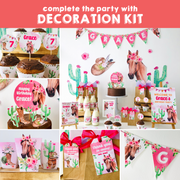 Cowgirl Horse Decoration Kit