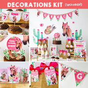 Cowgirl Horse Decorations Kit