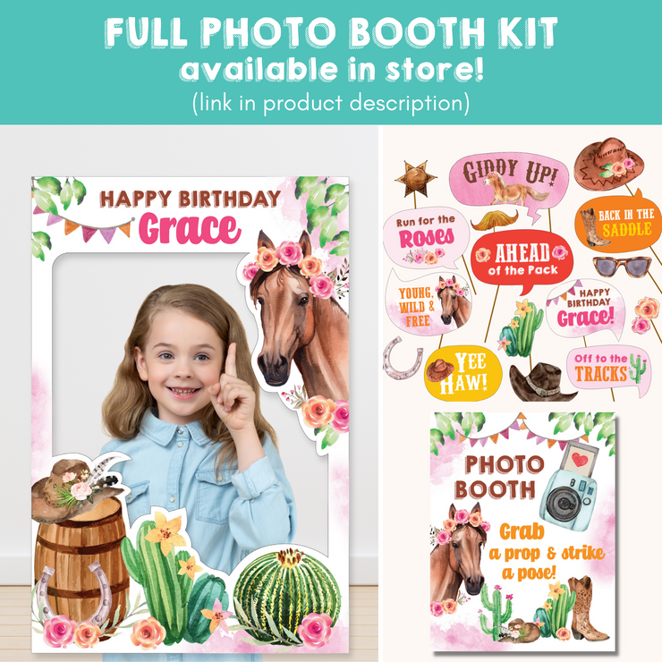 Cowgirl Horse Full Photo Booth Kit