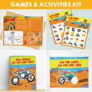 Dirt Bike Games and Activities Kit