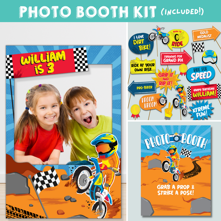 Dirt Bike Included Photo Booth Kit