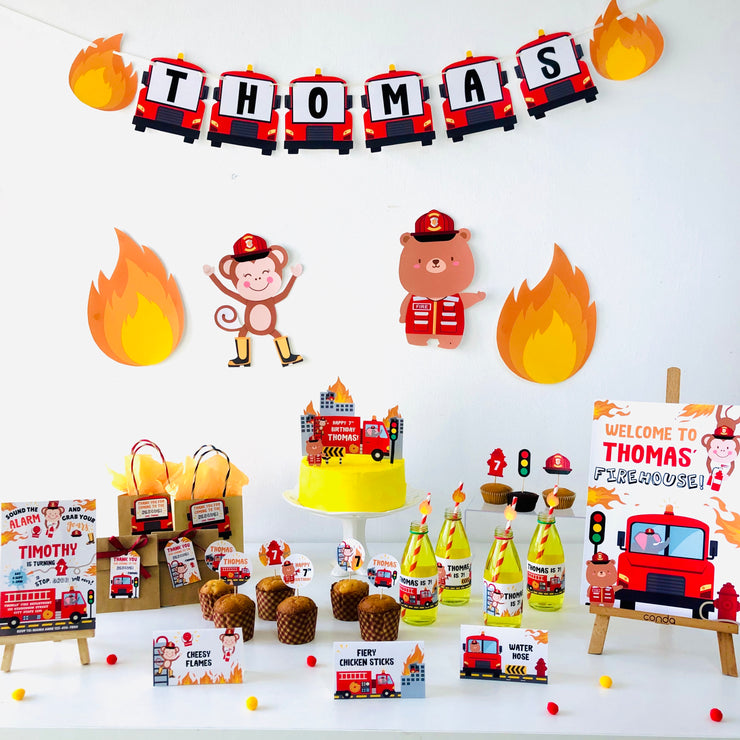 Fire Truck Birthday Party