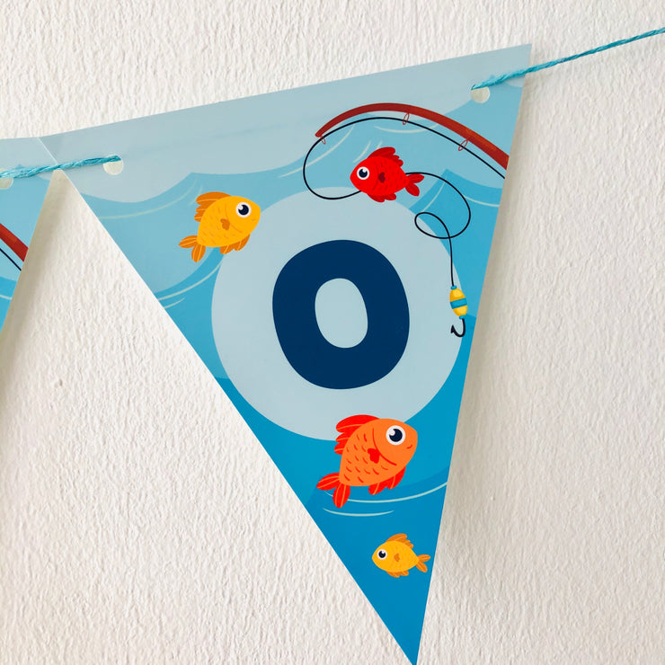 Fishing Birthday Party Banner
