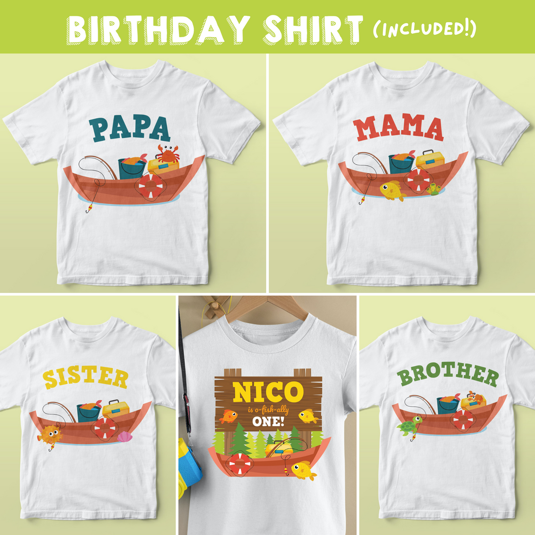 Fishing Birthday Shirts