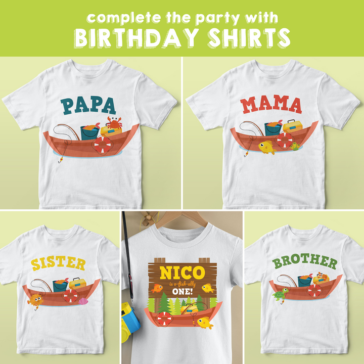 Fishing Birthday Shirts