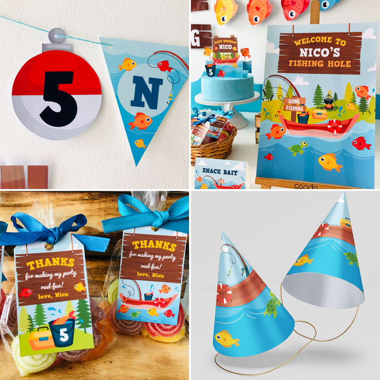 Fishing Party Decorations Kit