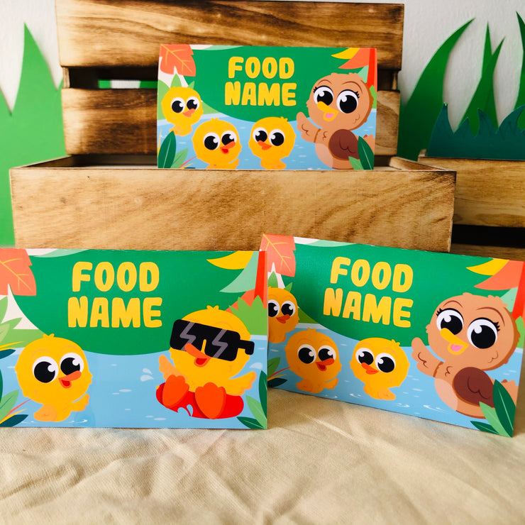 Five Little Ducks Food Labels