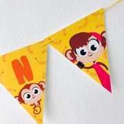 Five Little Monkeys Birthday Banner