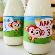 Five Little Monkeys Bottle Labels