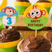 Five Little Monkeys Cupcakes Toppers