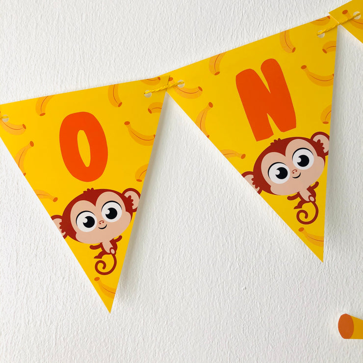 Five Little Monkeys Party Banner