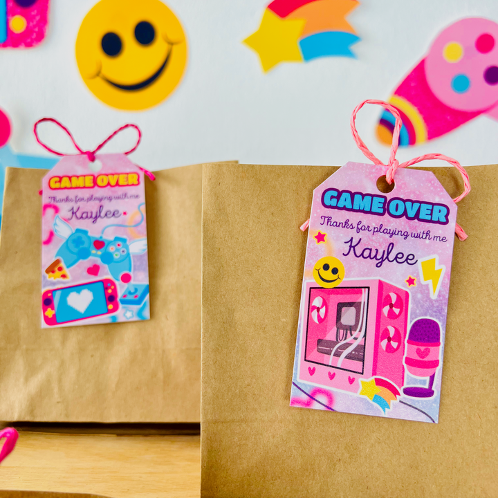 Gamer Girl Favor Tags