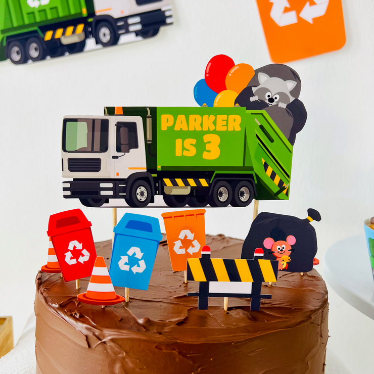 Garbage Truck Birthday Cake
