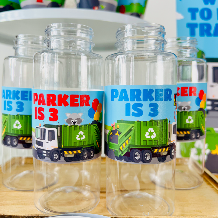 Garbage Truck Drink Labels