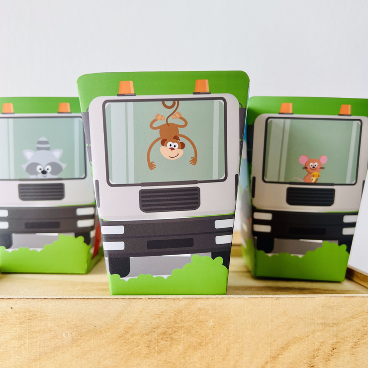 Garbage Truck Favor Boxes