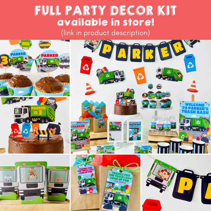 Garbage Truck Full Party Decor Kit