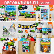 Garbage Truck Party Decorations Kit