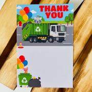 Garbage Truck Thank You Card
