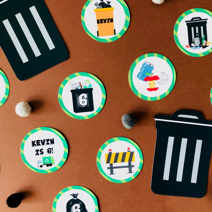 Garbage Truck Treat Tags
