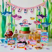 Girl Baby Shark Birthday Party Printable