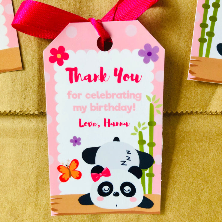 Panda Girl Gift Tags