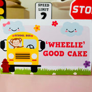 Girl Wheels on the Bus Food Label