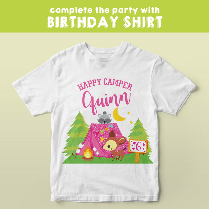 Glamping Birthday Shirt