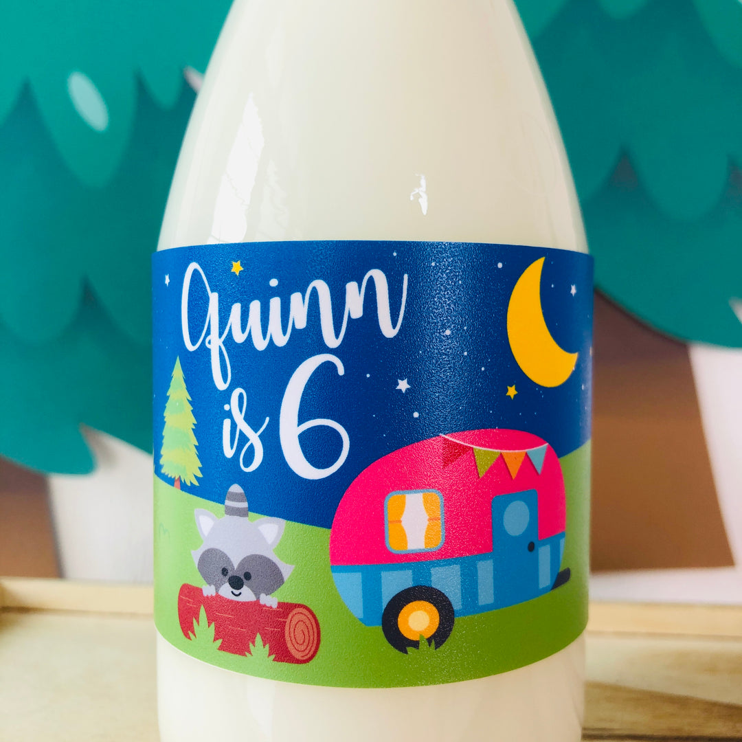 Glamping Drink Label