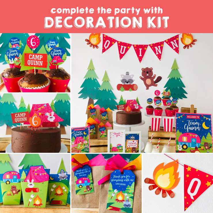 Glamping Party Decoration Kit